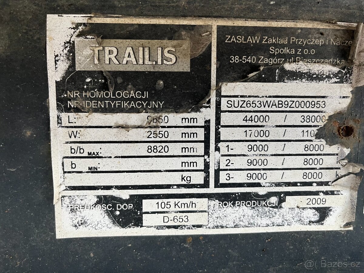 Prodám sklápěcí návěs TRAILIS 40 cbm - 7