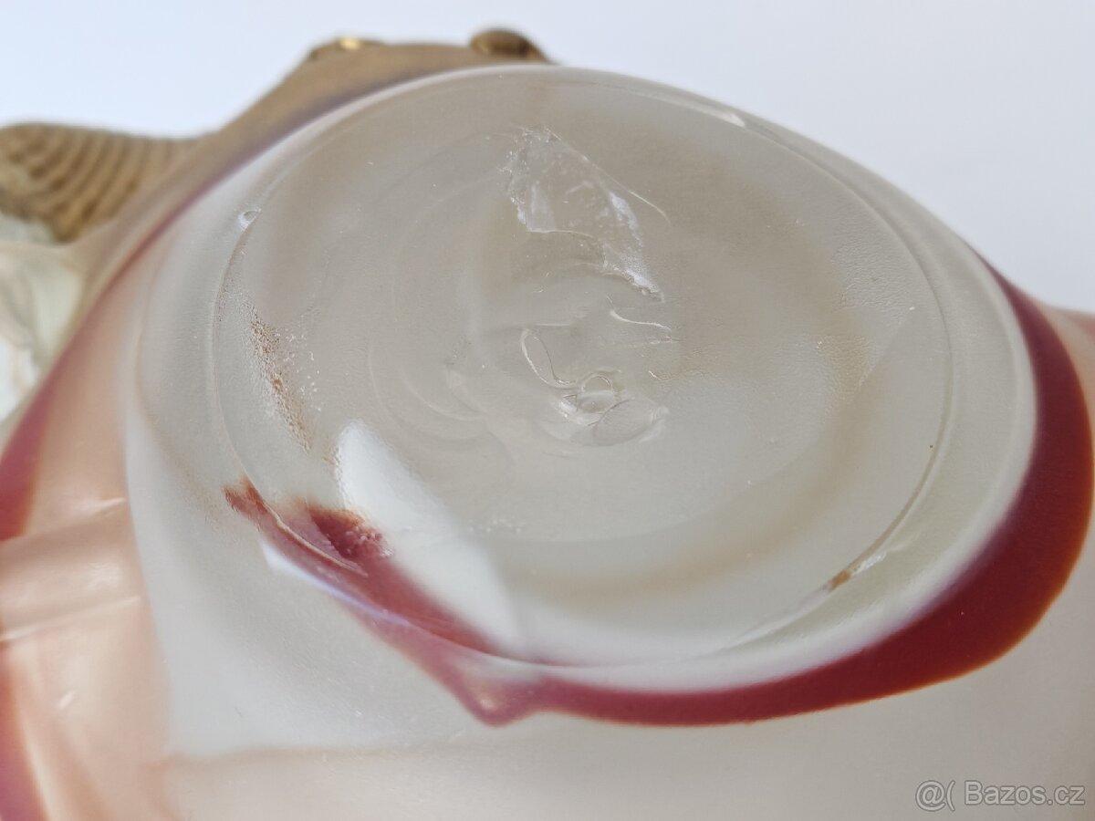 Stará skleněná mísa alá Loetz - 7
