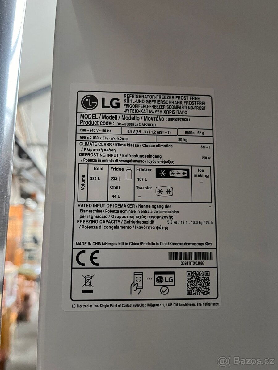 Lednice LG kombinovaná s mrazákem - 7