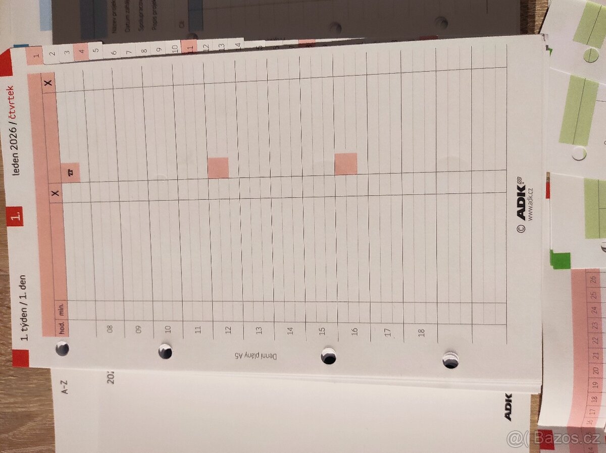 Archivní box a náhradní náplně,venní diář na 2026 ADK - 7