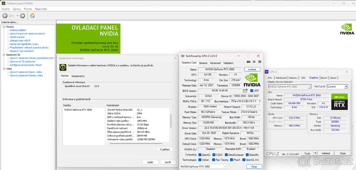 Herní počítač MORTAR (i7|RTX 3060 12GB|32GB RAM|WIFI) - 7