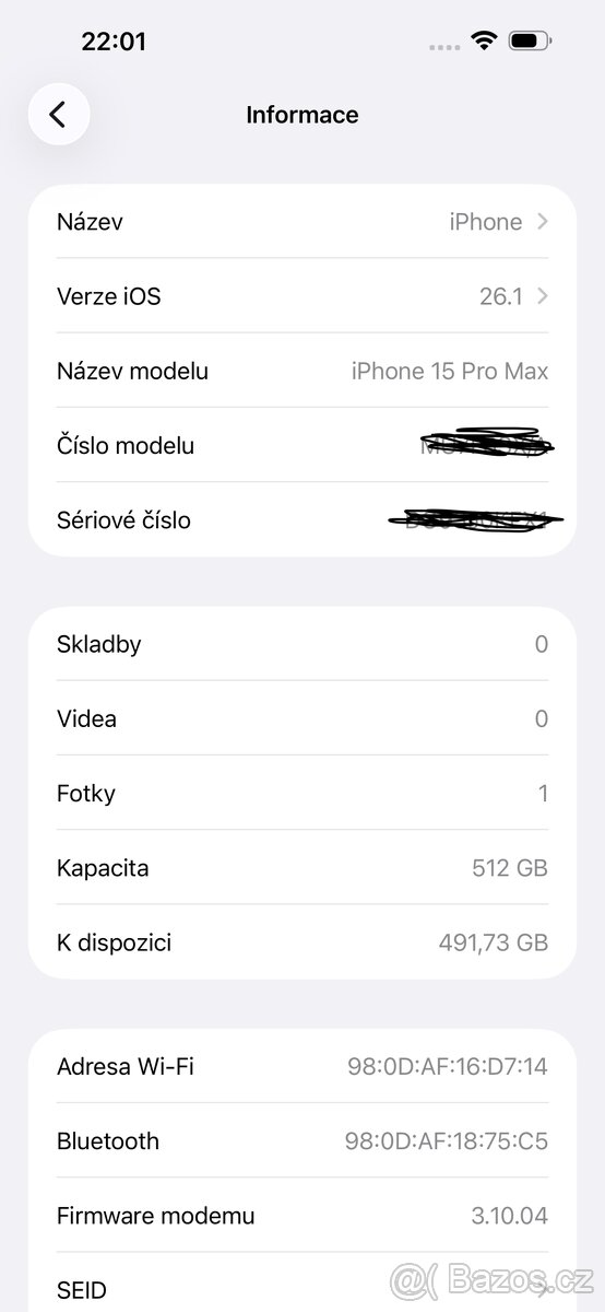 iPhone 15 Pro Max 512GB modrý titan - výborný stav - 7