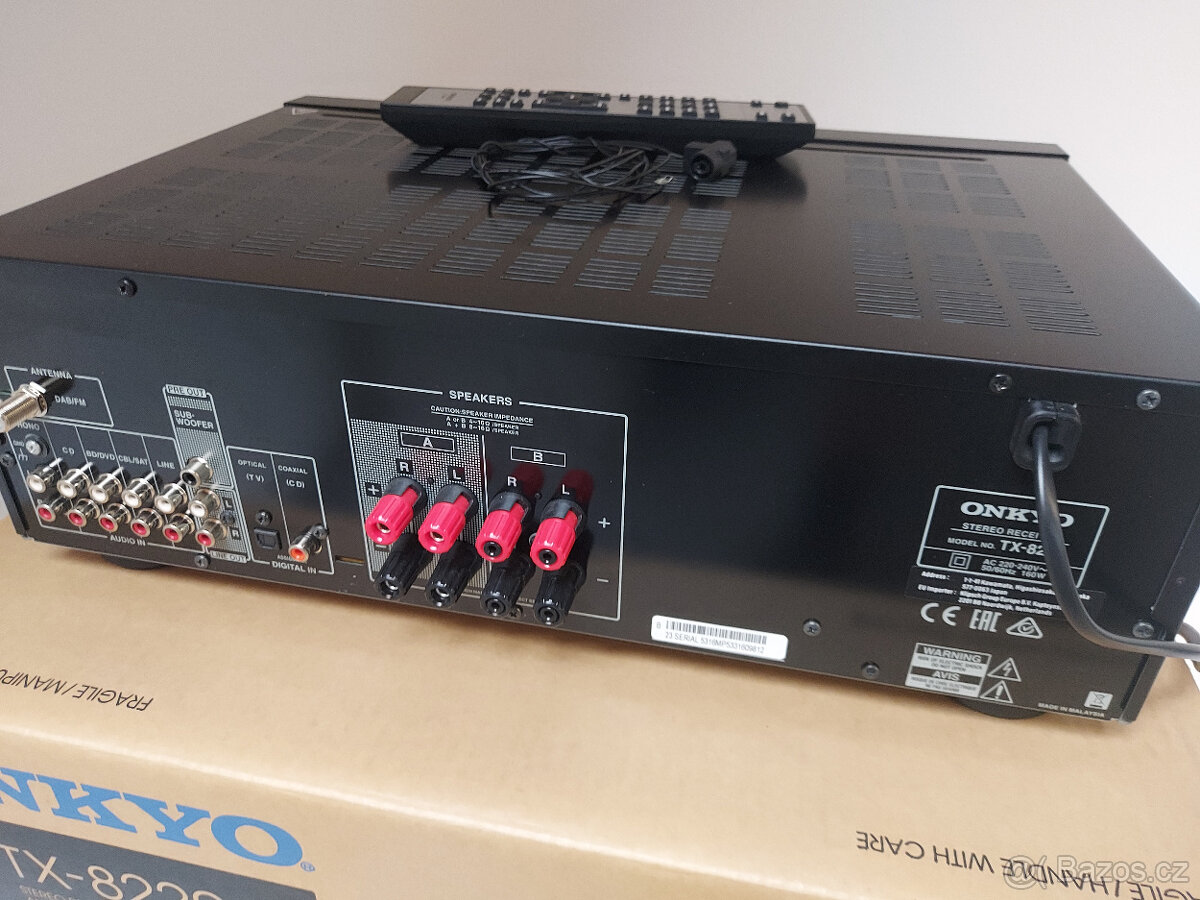 receiver Onkyo TX-8220 - ZÁNOVNÍ, DAB+, BLUETOOTH, PC 8400,- - 7
