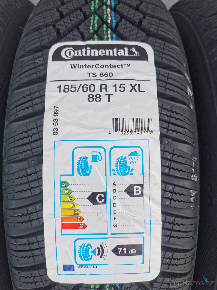 185/60R15 NOVÁ zimní pneu škoda fabia III rapid 6x15 5x100 - 7
