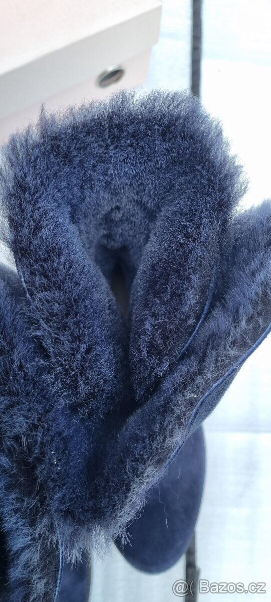 Nové nenošené dámské zimní semišové boty vel.38 - 7
