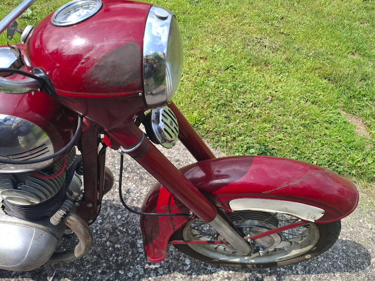 Jawa 350 354 kývačka patina r.v. 1960 - 7