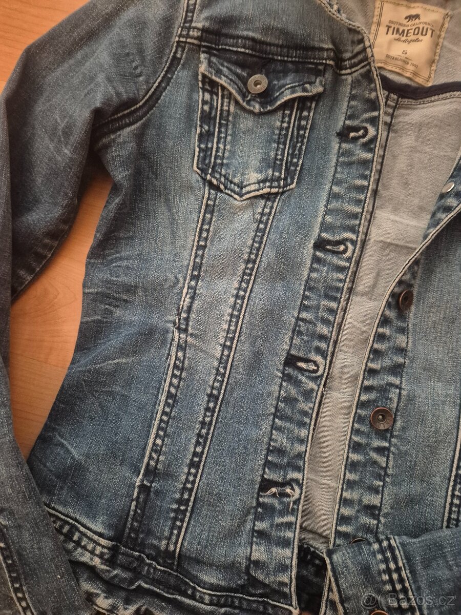 Riflová džínová bunda Timeout v.S cca 158/164 - 7