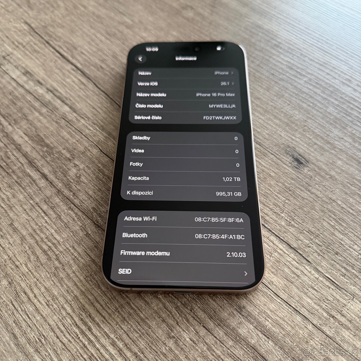 iPhone 16 Pro Max 1TB, desert titan, 100% baterie - 7