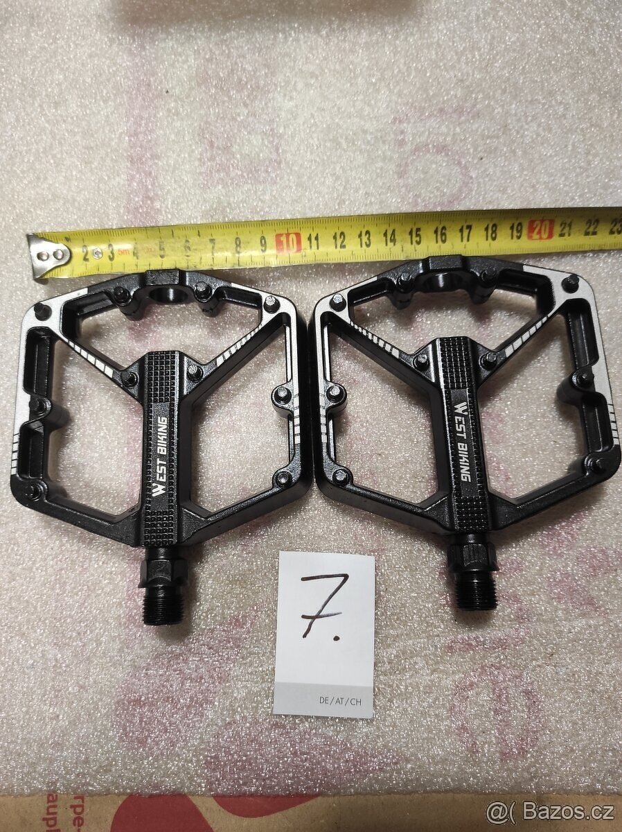 Duralové široké pedály ALU 7075 - 7