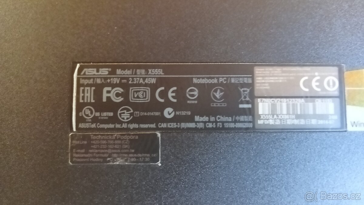 Asus X555L display 15,6" bezvadný stav - 7