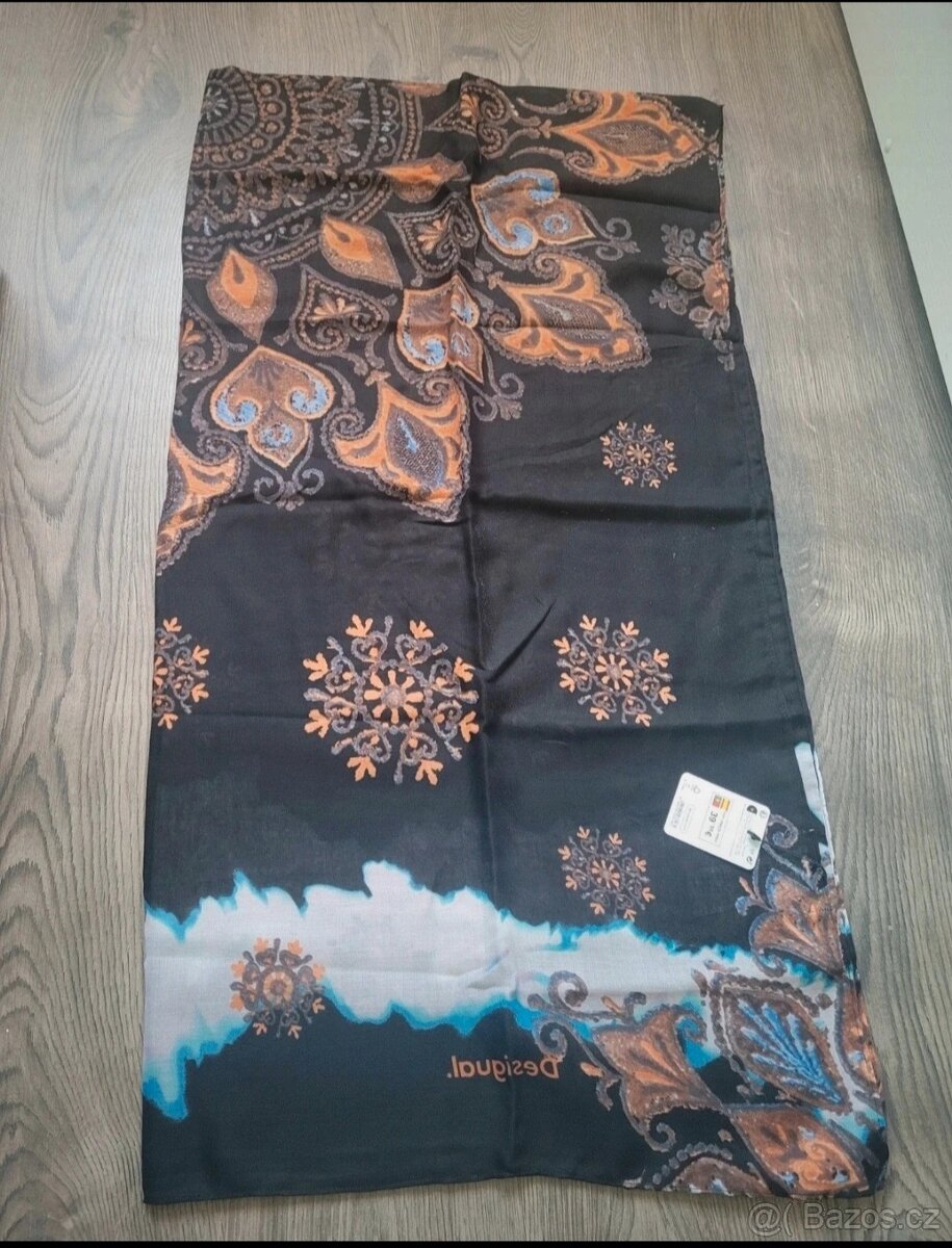 Desigual Deva Black nový dámský značkový šátek šála - 7