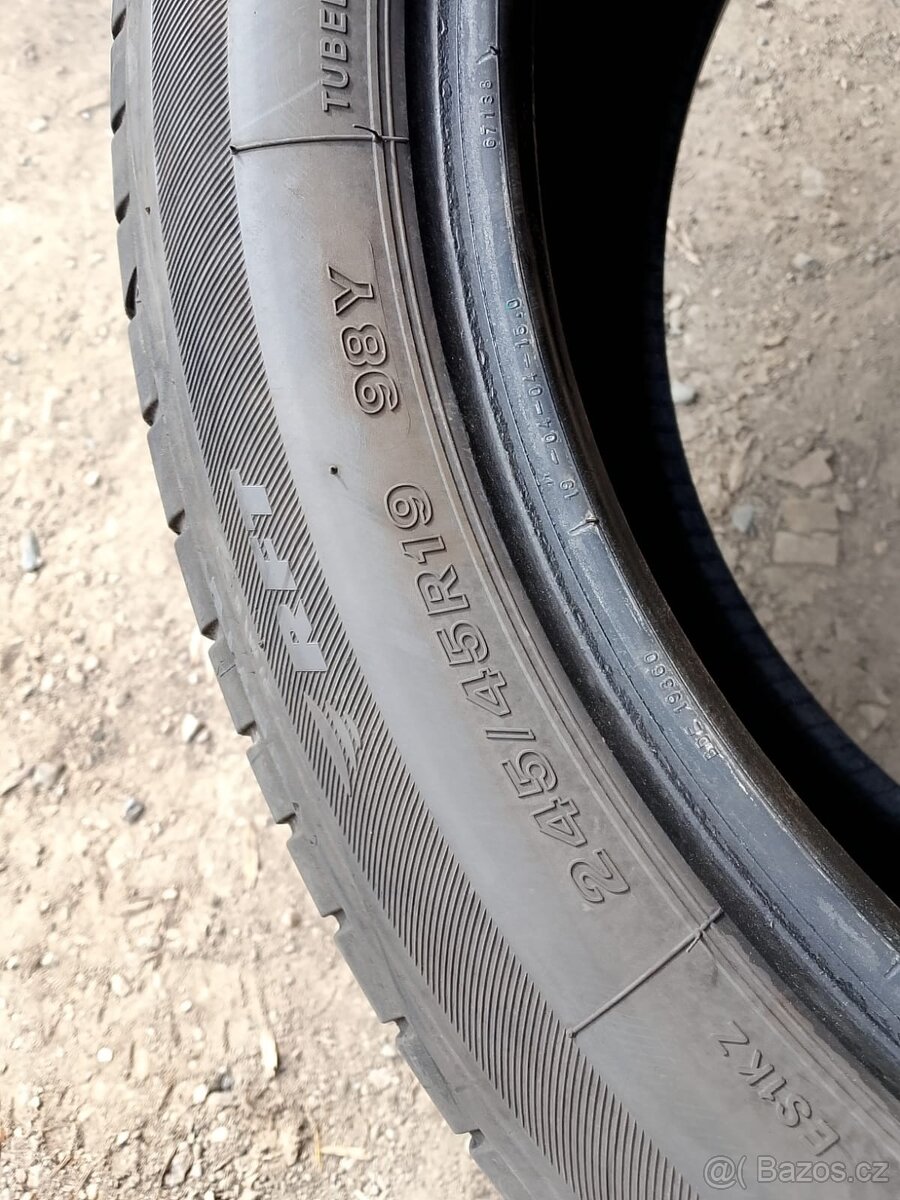 245/45/19 98y Bridgestone - letní pneu 2ks RunFlat - 7