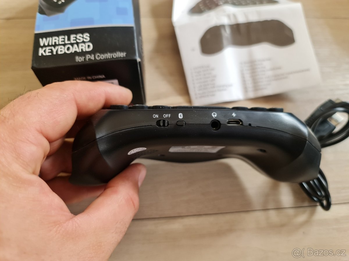 PS4 gamepad klávesnice + USB HUB - nové - 7