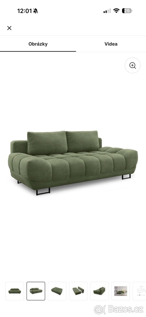 Rozkládací Pohovka s uloženým prostorem, trojmístna, 215 sm - 7