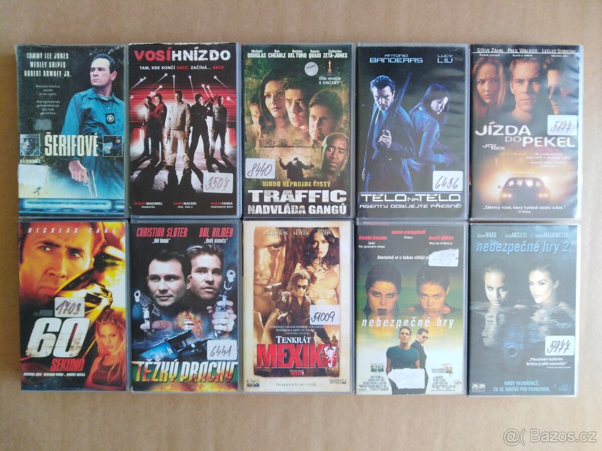 VHS kazety s bývalé videopůjčovny - 1 kus=50Kč - 7