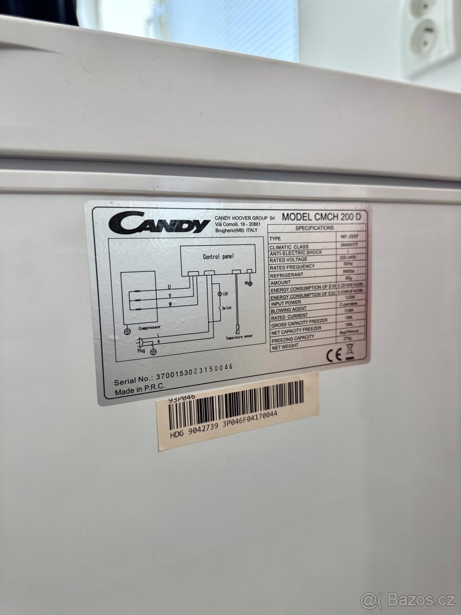 Mrazák Candy CMCH 200D - 7