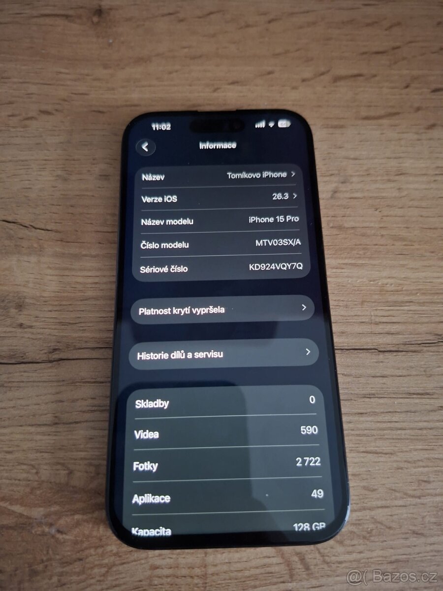 iPhone 15 Pro 128GB, modrý titan - 7