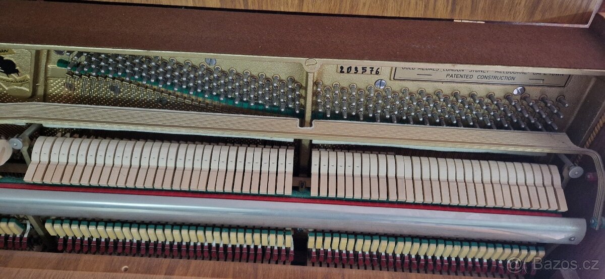 Piano August Förster - Světlý dub se židlí - 7