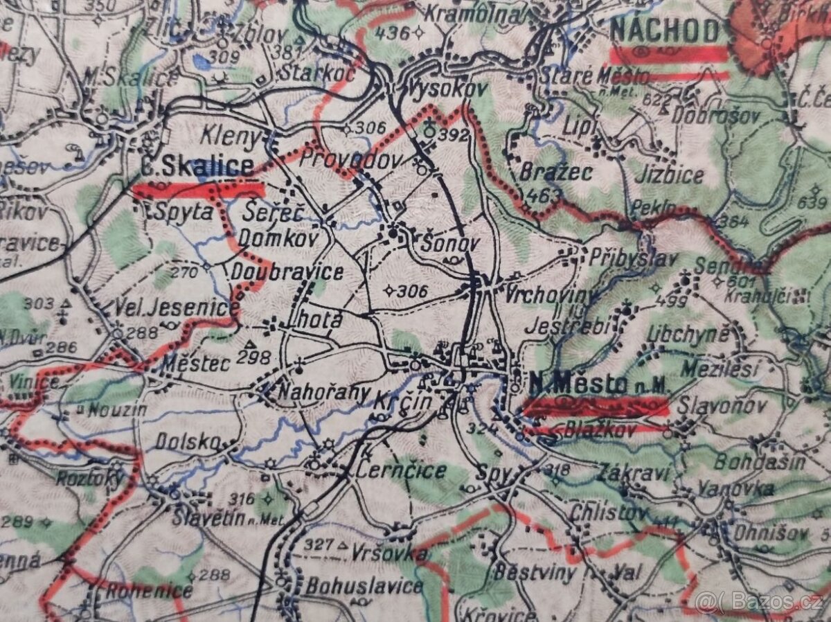 Strará mapa - Východní Čechy, Orlické hory a Severní Morava - 7