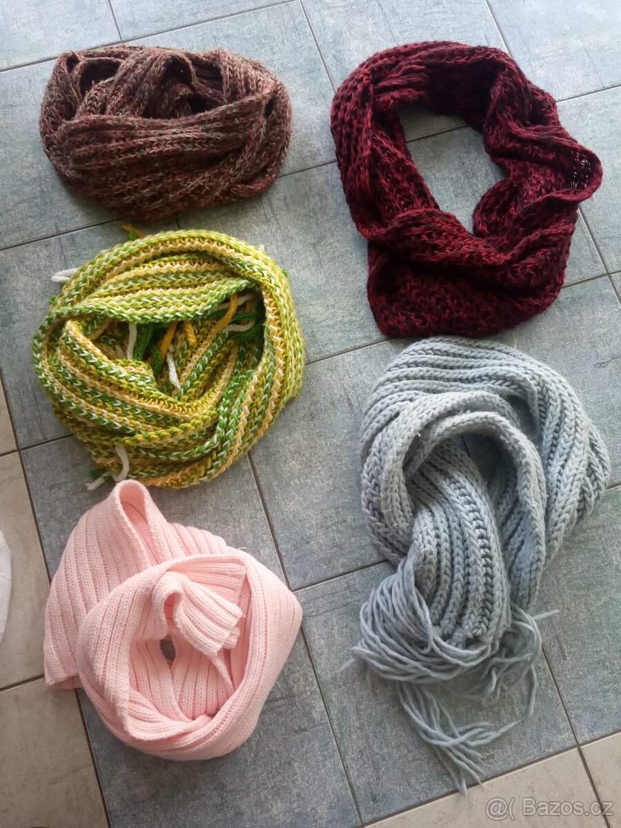 Zimní, jarní, letní čepice, šála, rukavice-3-6let, 7-12let - 7