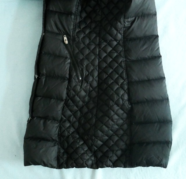 Péřová zimní černá prošívaná bunda, vel. 38, zn. Rockandblue - 7