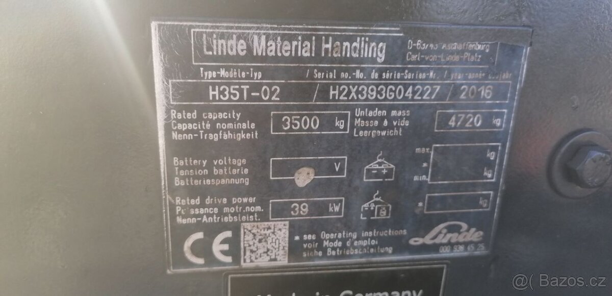 LINDE H35T-02 boční posuv SLEVA - 7