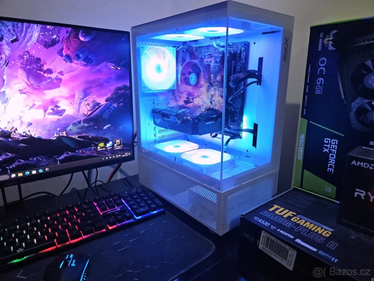 🔥Herní PC Ryzen 5|GTX1660S|16GB|SSD|ARGB|WiFi+BT - 7