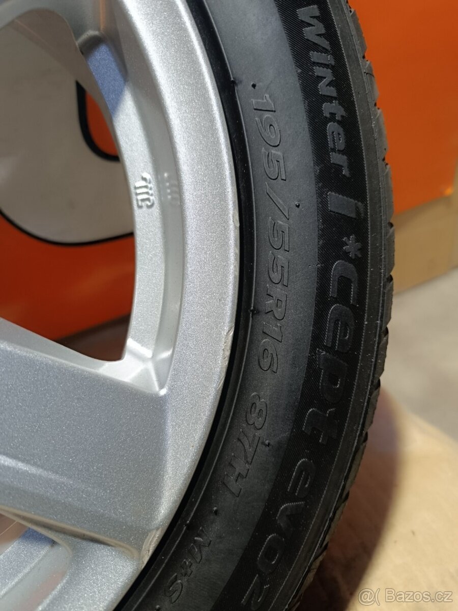 Alu kola Platin 4x108 ET20 + zimní pneu 195/55 R16 - 7