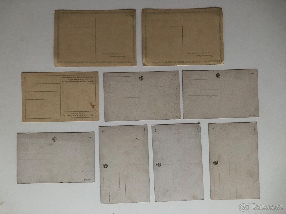 Staré pohlednice Mikoláš Aleš 88 + 9 kusu - 7