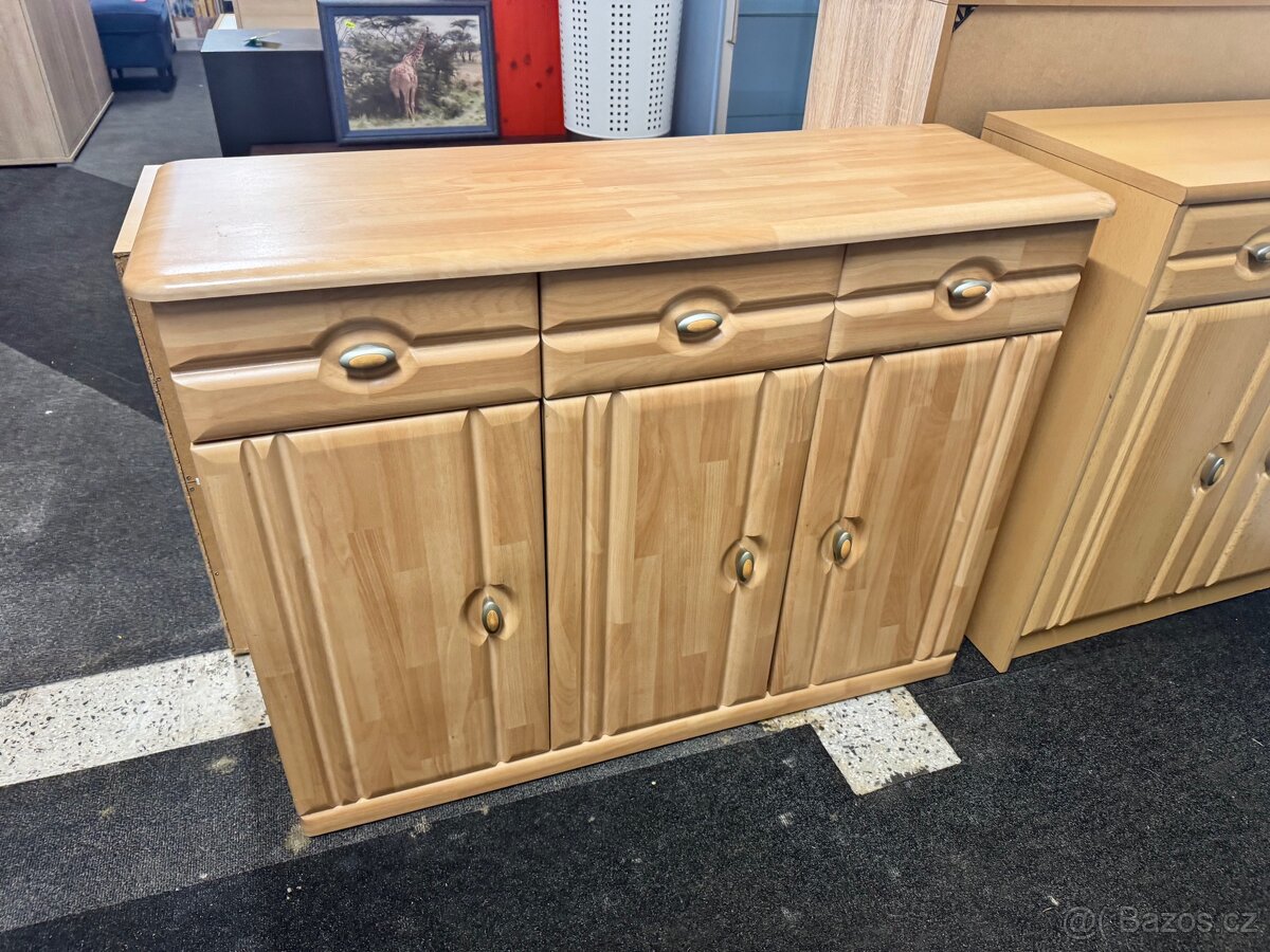 Hezká komoda se šuplíky a dveřmi dekor Buk - 7