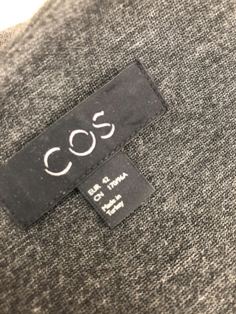 Tmavě šedé šaty COS - 7