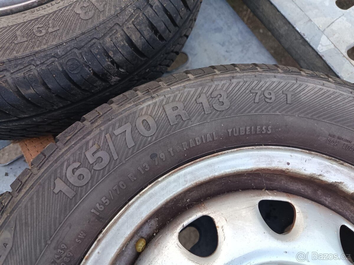 2 letní kola R13 4x100 Felicia, vozík atd... - 7