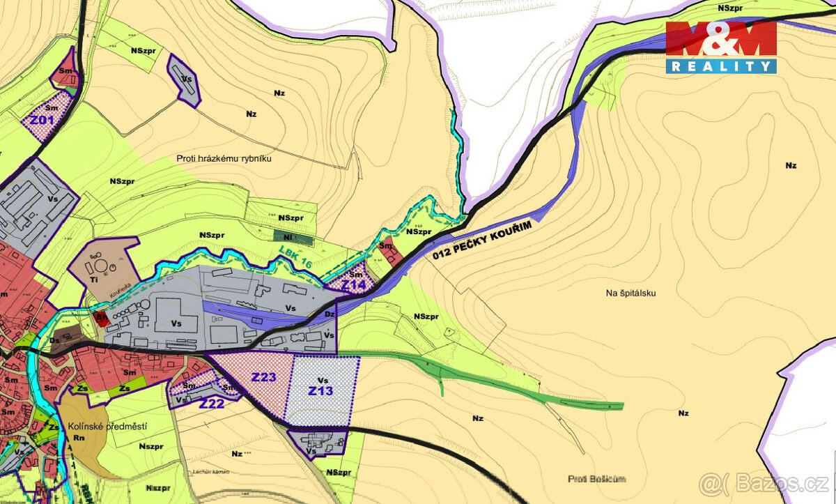 Prodej pole,1/4 podíl z 9171 m², Kouřim - 7