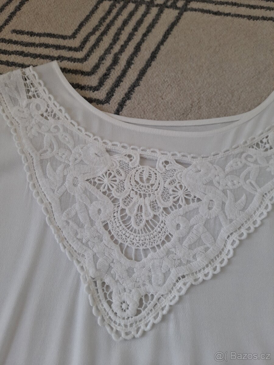 Bílá halenka Lindex (vel. L) - 7