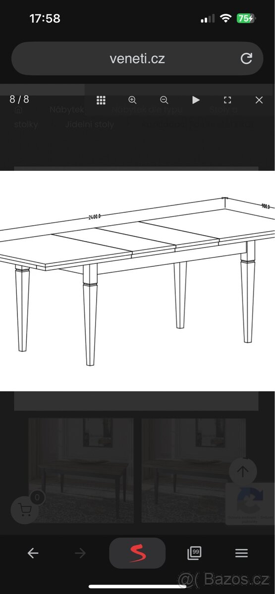 Jídelní rozkládací stůl - 7