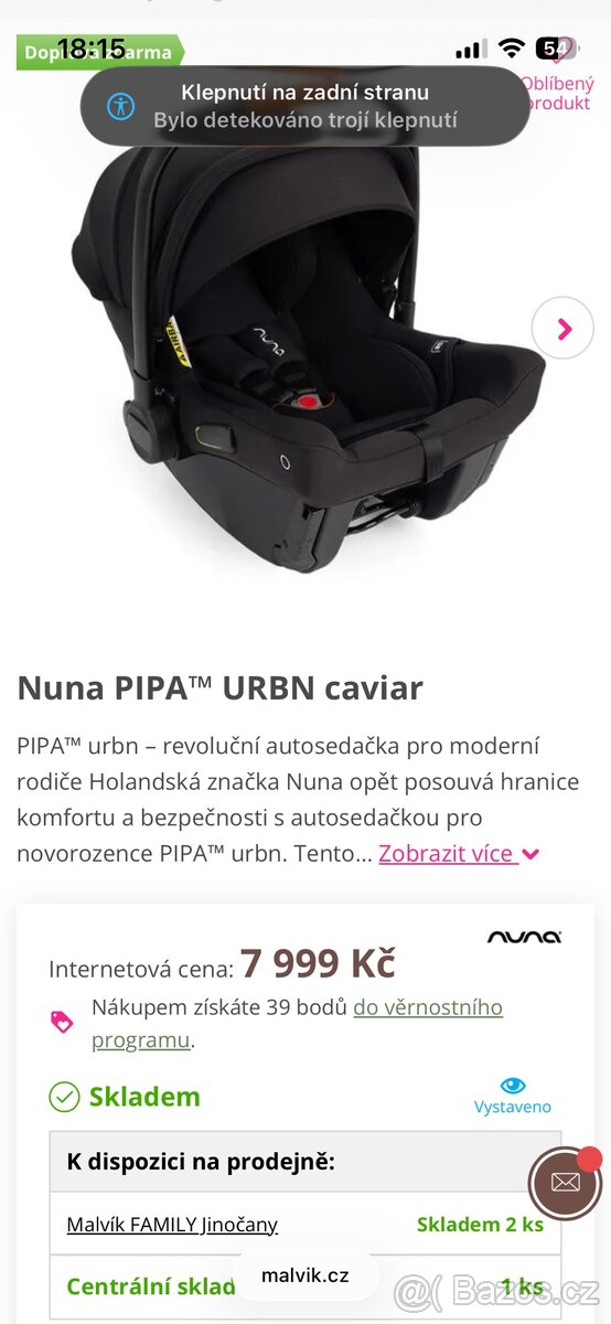 Autosedačka vajíčko Nuna Pipa URBN - 7