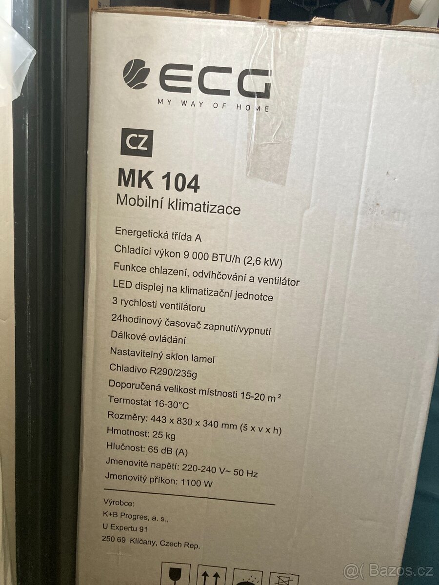 Mobilní klimatizace ECG MK 104 - 7