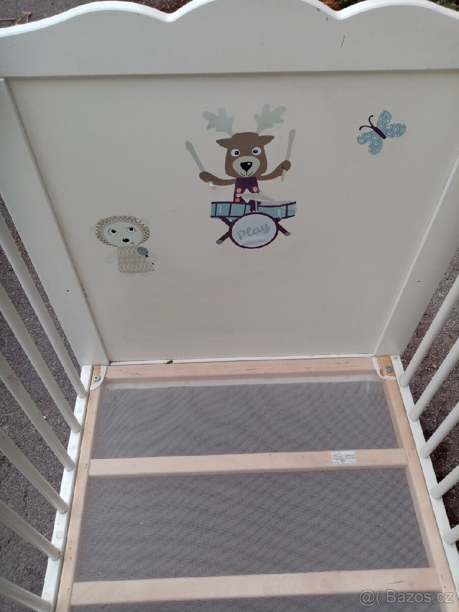 Dětská dřevěná postýlka - 7
