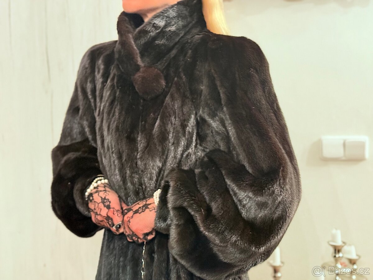 Luxusní norkový vintage kožich - 7