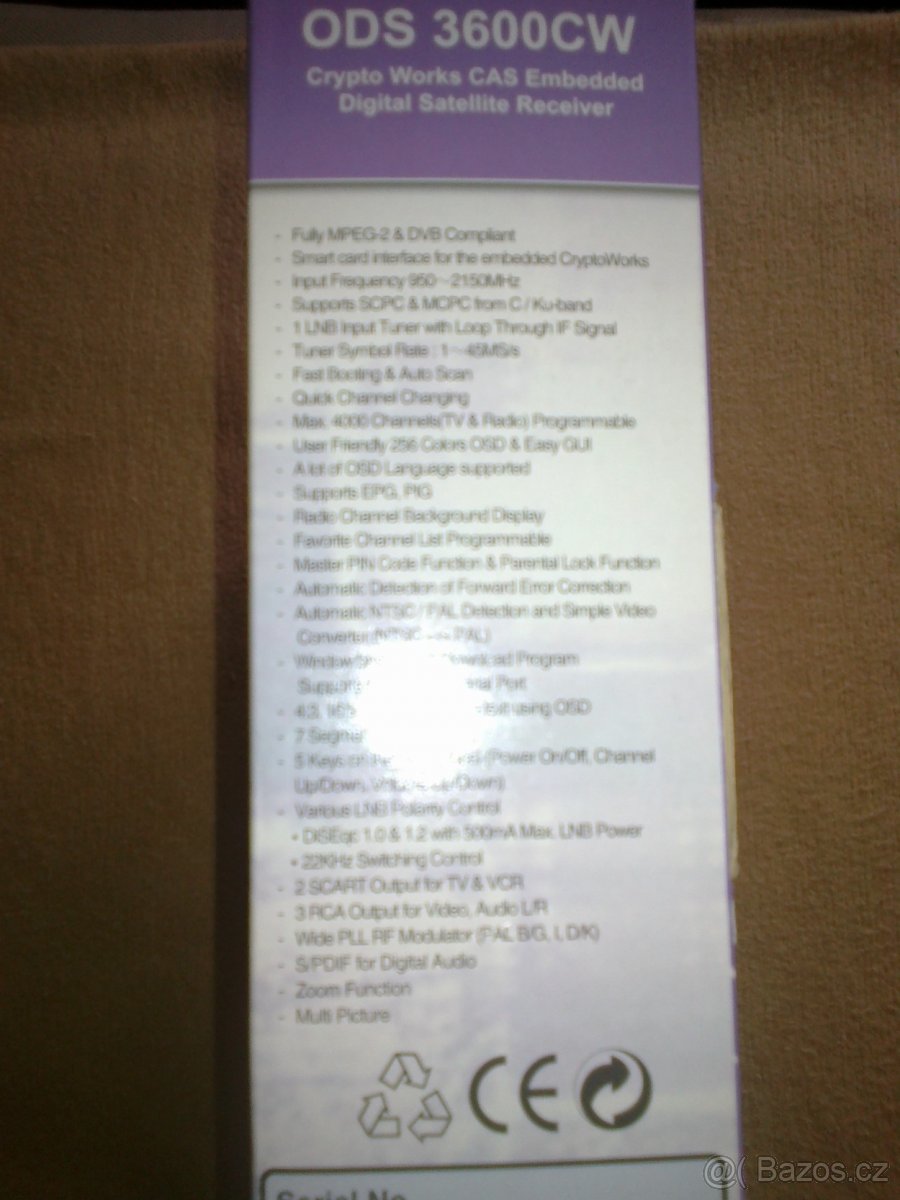 Satelitní přijímač Opentel ODS 3600 CW - 7
