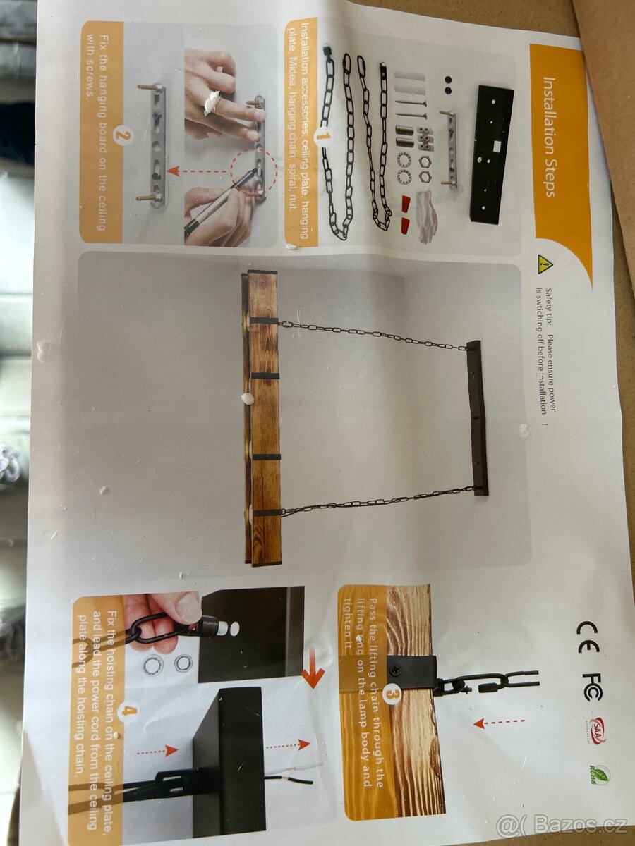 Visící stropní světlo LED - 7