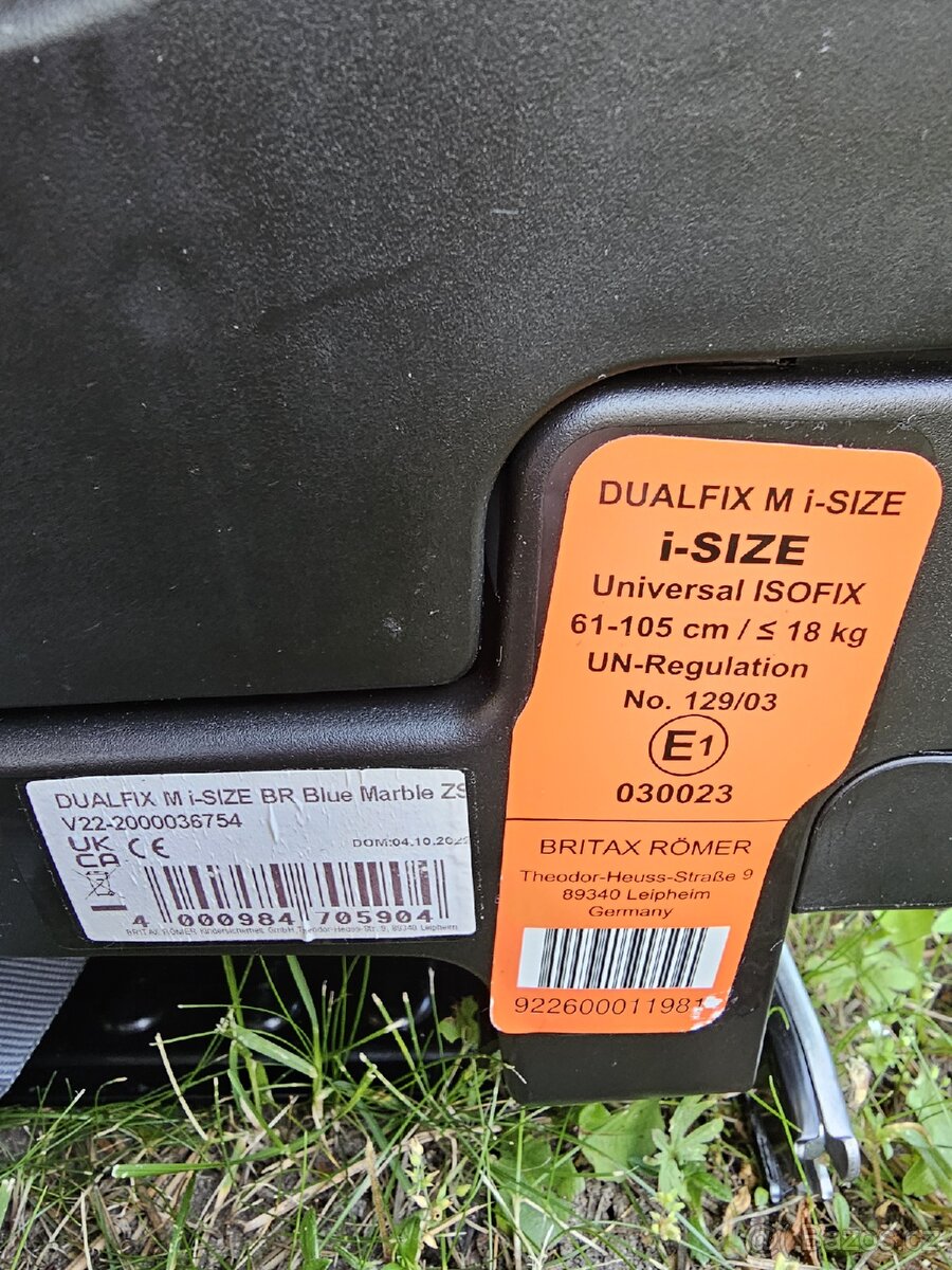 Autosedačka Britax-Römer Dualfix M i-Size - Marie Blue - 7