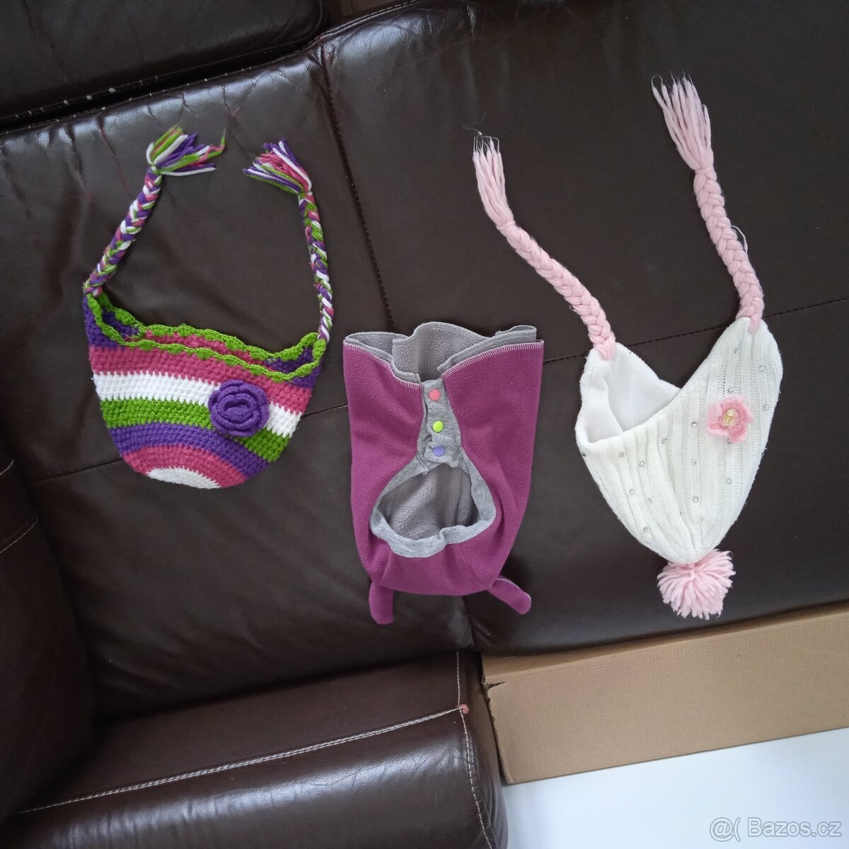 Dětské čepičky jaro/zima vel. cca 1 rok - 7