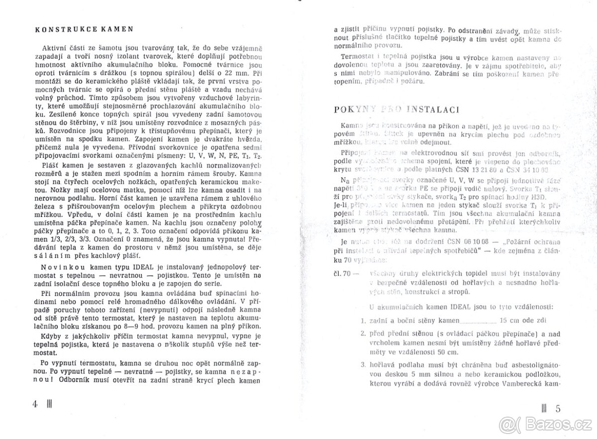 Elektrická Vamberská kamna 5kw Ideal - 7