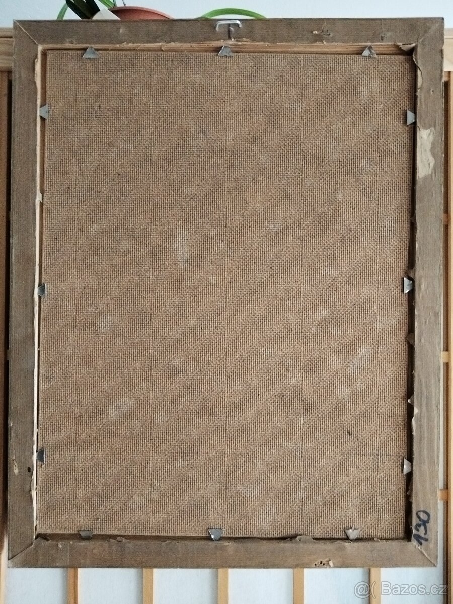 obraz CIGÁNKA IV. /dívka, portrét/, olej, František Votruba - 7