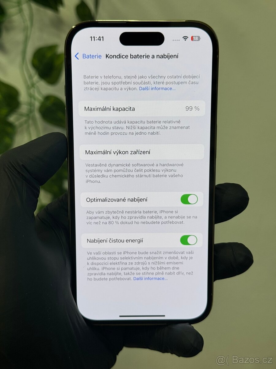 iPhone 14 Pro 128GB zlatý - 99% baterie, DPH - 7