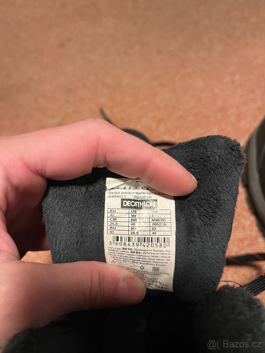 pánské / chlapecké zimní nepromokavé boty Quechua vel. 42 - 7