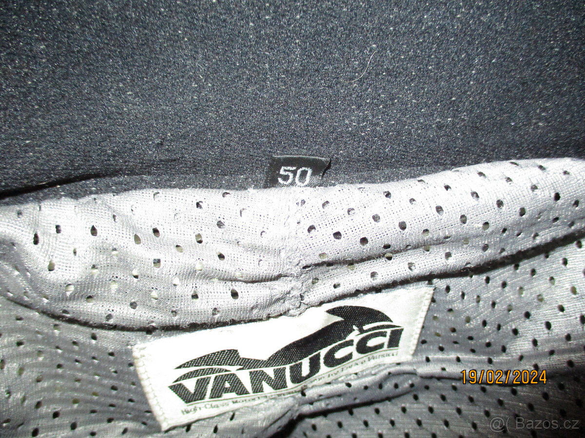 Dvoudílná kožená moto kombinéza VANUCCI - 7