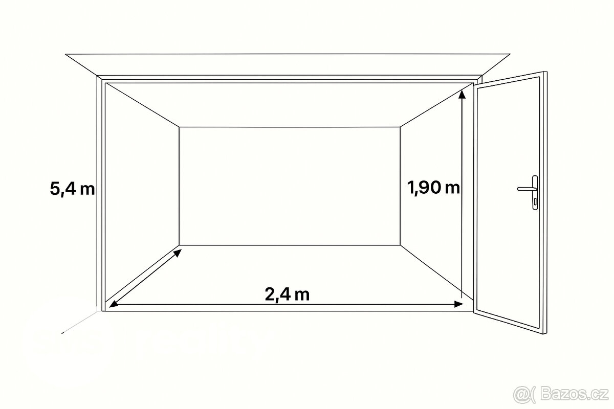 Prodej zabezpečené garáže v Brně – Komárově (1. patro parkov - 7
