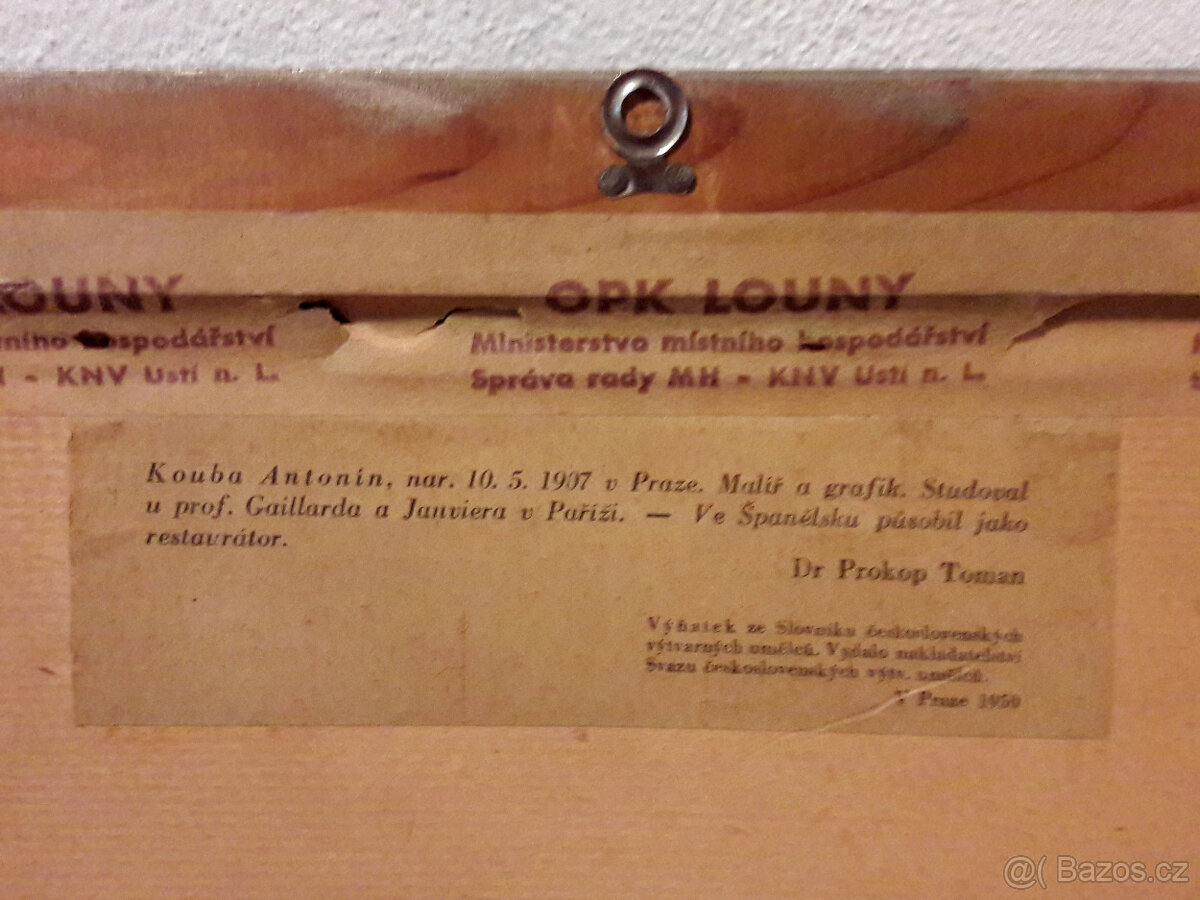 Obrazy - z pozůstalosti ak.malíř Antonín Kouba - 7